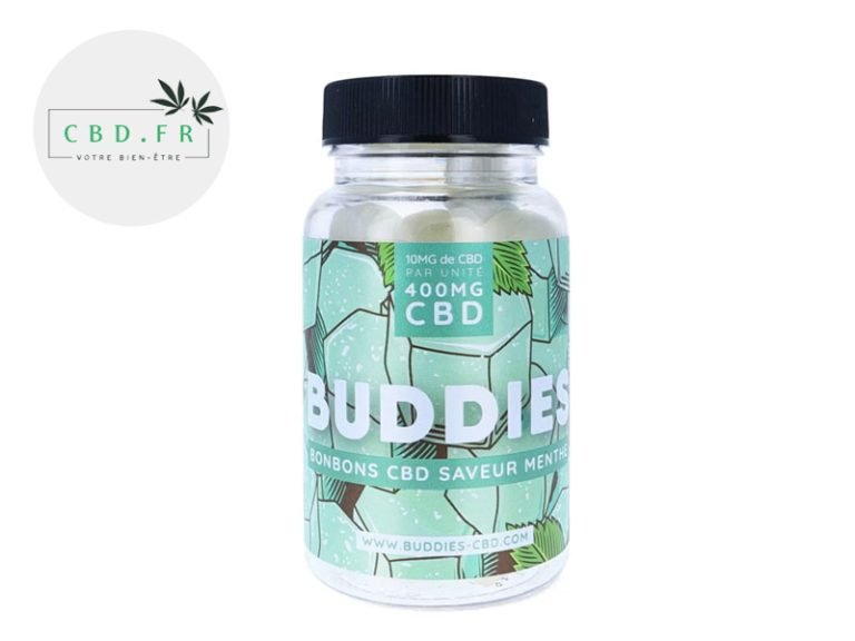 Bonbons CBD Bonbons Menthe sans sucre CBD Buddies