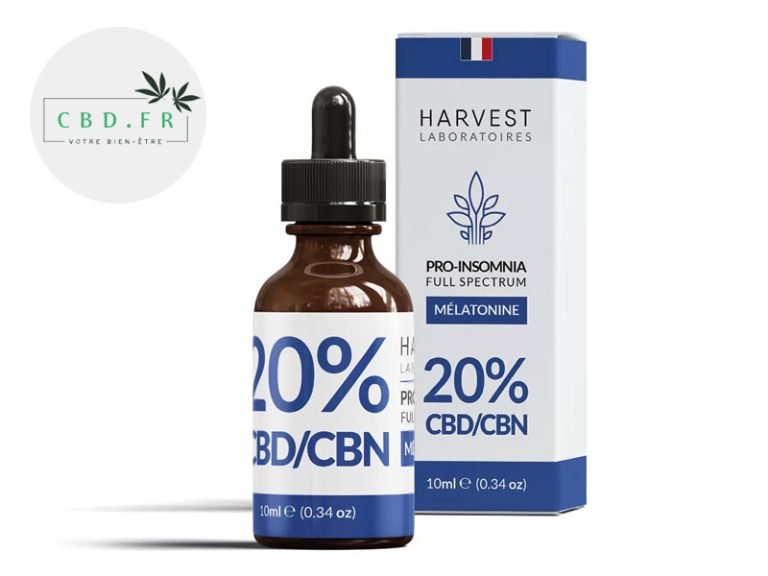 Huile CBD Huile CBD CBN Mélatonine 20% Harvest Laboratoires